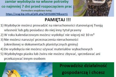 Jesteś osobą fizyczną i masz piasek lub żwir na swojej nieruchomości?