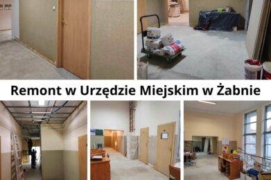 Trwa remont w Urzędzie Miejskim w Żabnie