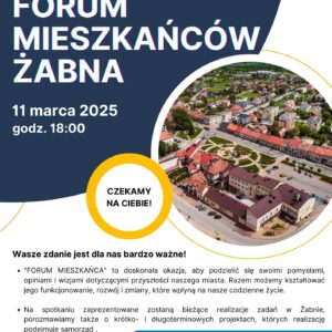 Forum mieszkańca Żabna plakat