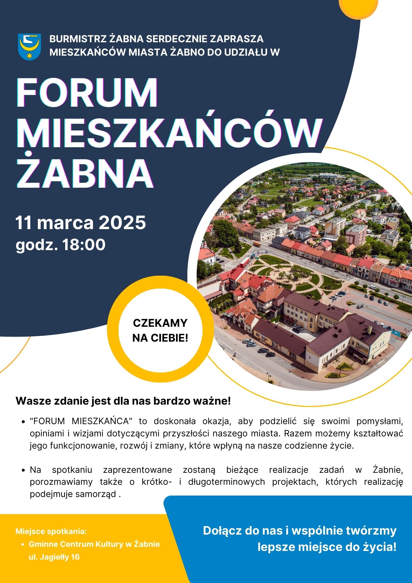 Forum mieszkańca Żabna plakat