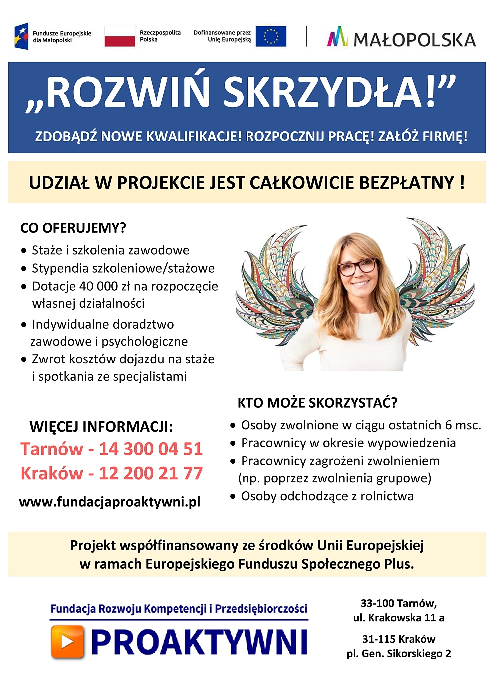 plakat rozwiń skrzydła