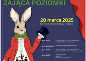 plakat zając poziomka