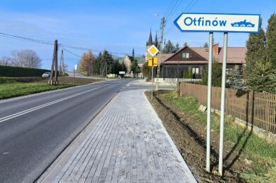 Zakończono inwestycję na drodze wojewódzkiej nr 973 w Otfinowie