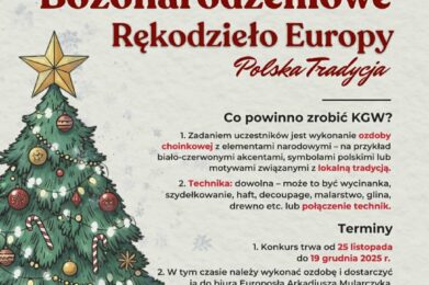 Konkurs „Bożonarodzeniowe Rękodzieło Europy – Polska Tradycja”