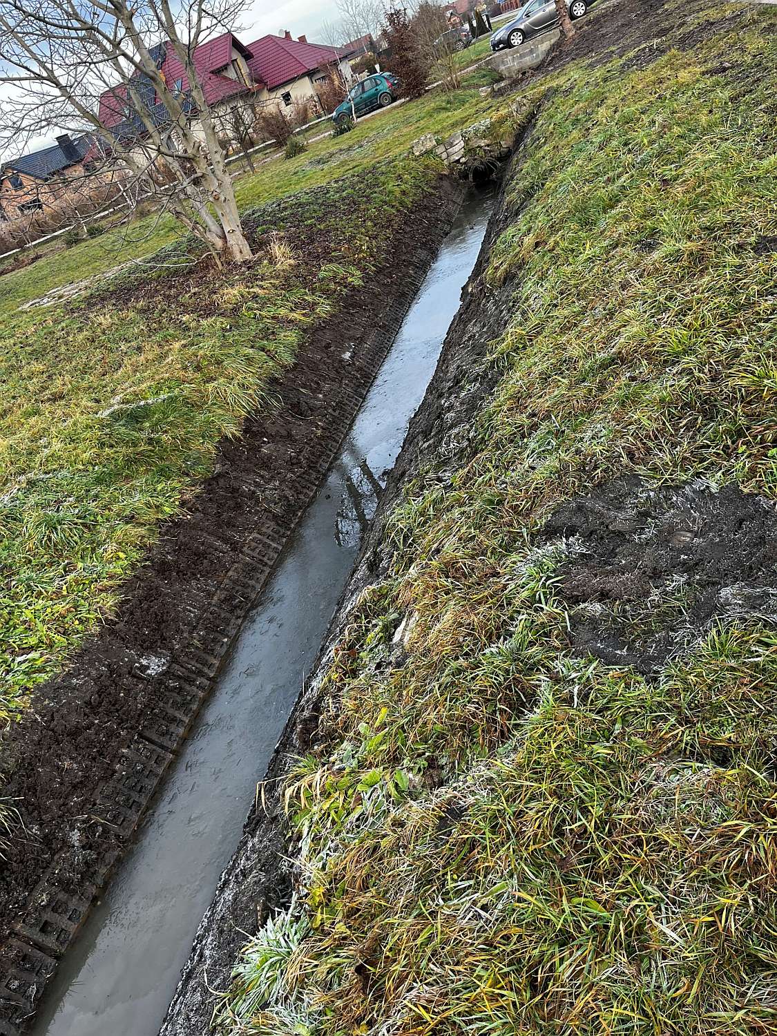 Zakończono prace melioracyjne w Niedomicach przy ul. Długiej