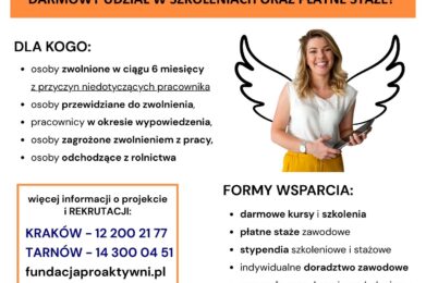 Rozwiń SKRZYDŁA – bezpłatne wsparcie dla mieszkańców Małopolski, którzy chcą świadomie zaplanować kolejny krok zawodowy