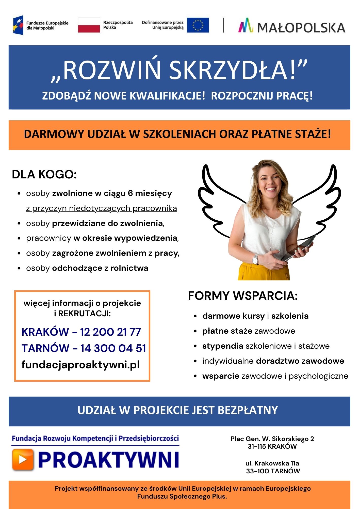 plakat rozwiń skrzydła