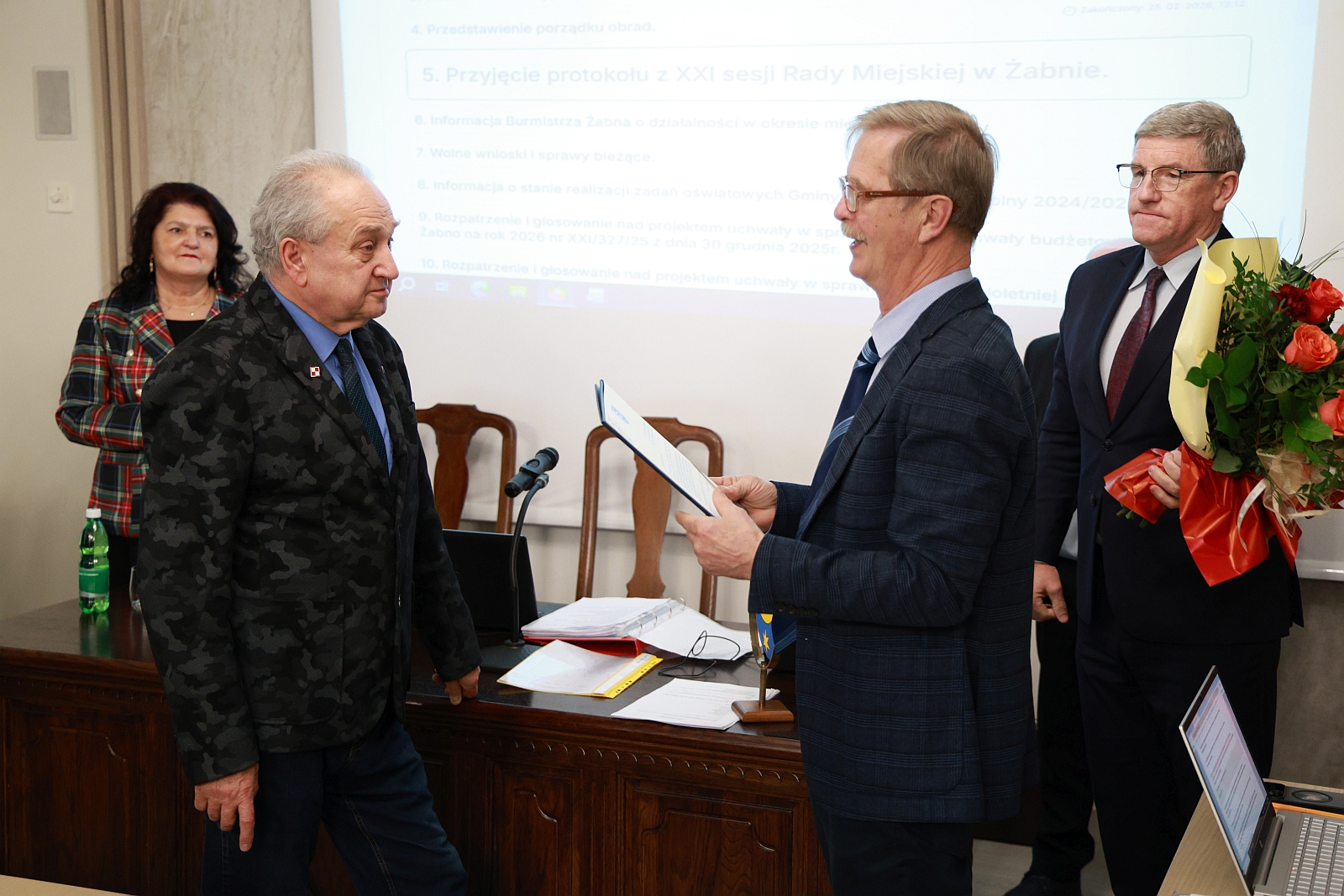 Podziękowania dla Jerzego Behounka, kierownika SG ZOZ, w związku z przejściem na emeryturę