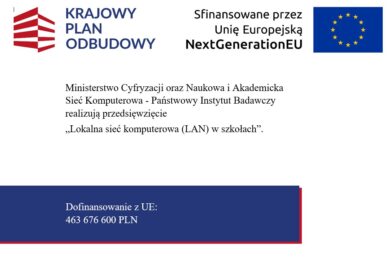MODERNIZAJA SIECI LAN W SZKOŁACH W GMINIE ŻABNO W RAMACH INWESTYCJI KPO WSKAZNIK C6aG