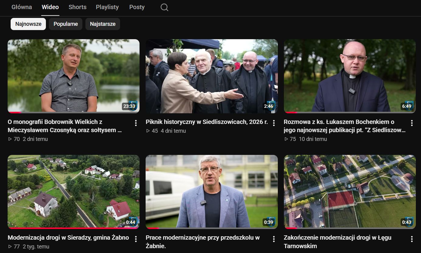 youtube Żabno