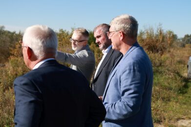 Rozmowy o zabezpieczeniu brzegów Dunajca w Niedomicach