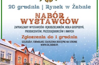 Jarmark Bożonarodzeniowy w Żabnie – zapraszamy wystawców